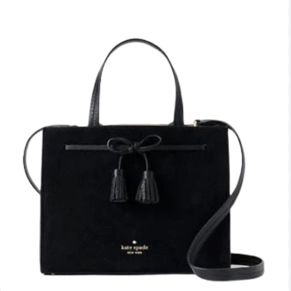 Kate Spade - Hayes Suede Small Tote - Black